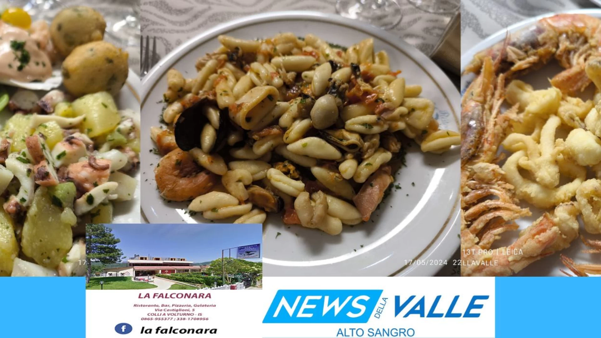 Colli a Volturno: continuano le serate a tema presso il Ristorante Pizzeria “La Falconara”: Venerdì 24 maggio nuova cena con menu’ di pesce.